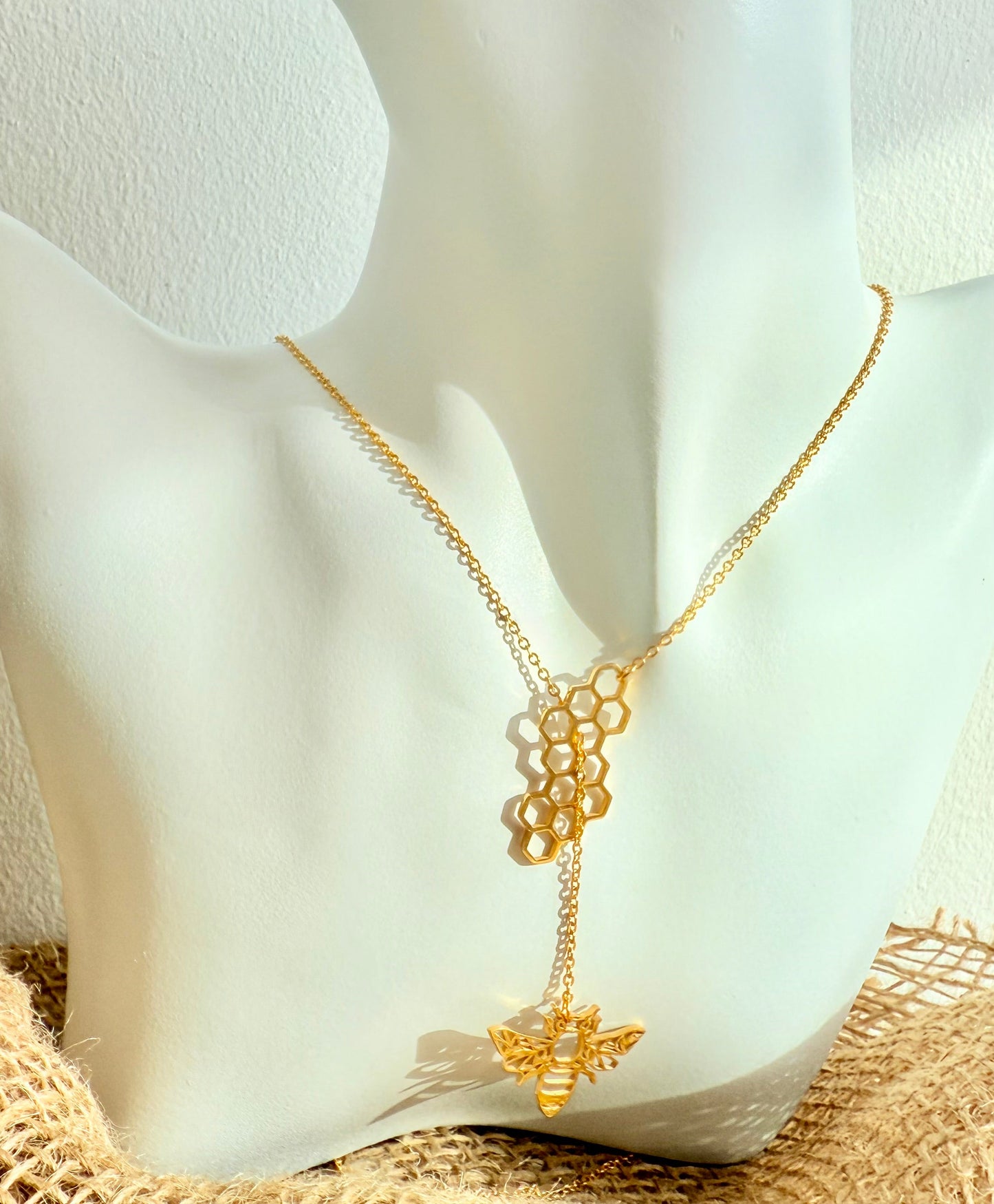 Collier Abeille acier inoxydable