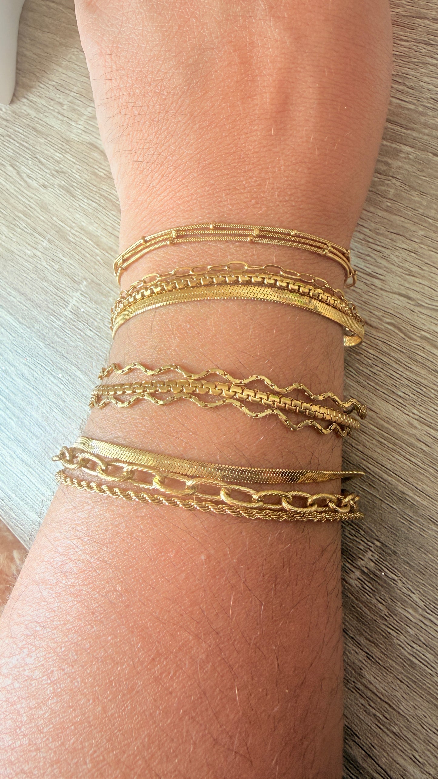 Bracelets triple chaîne