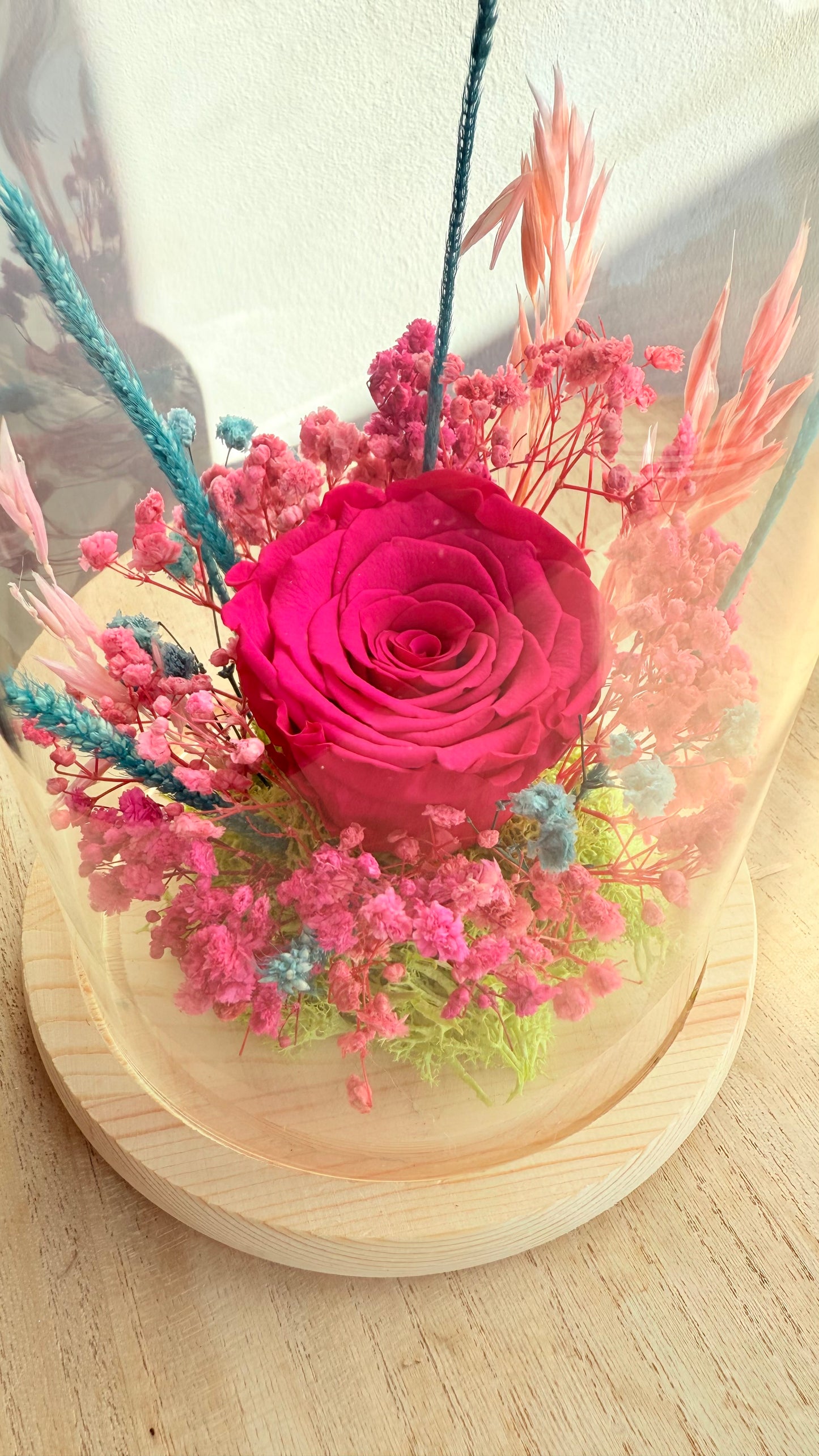 Cloche Rose éternelle Fuchsia