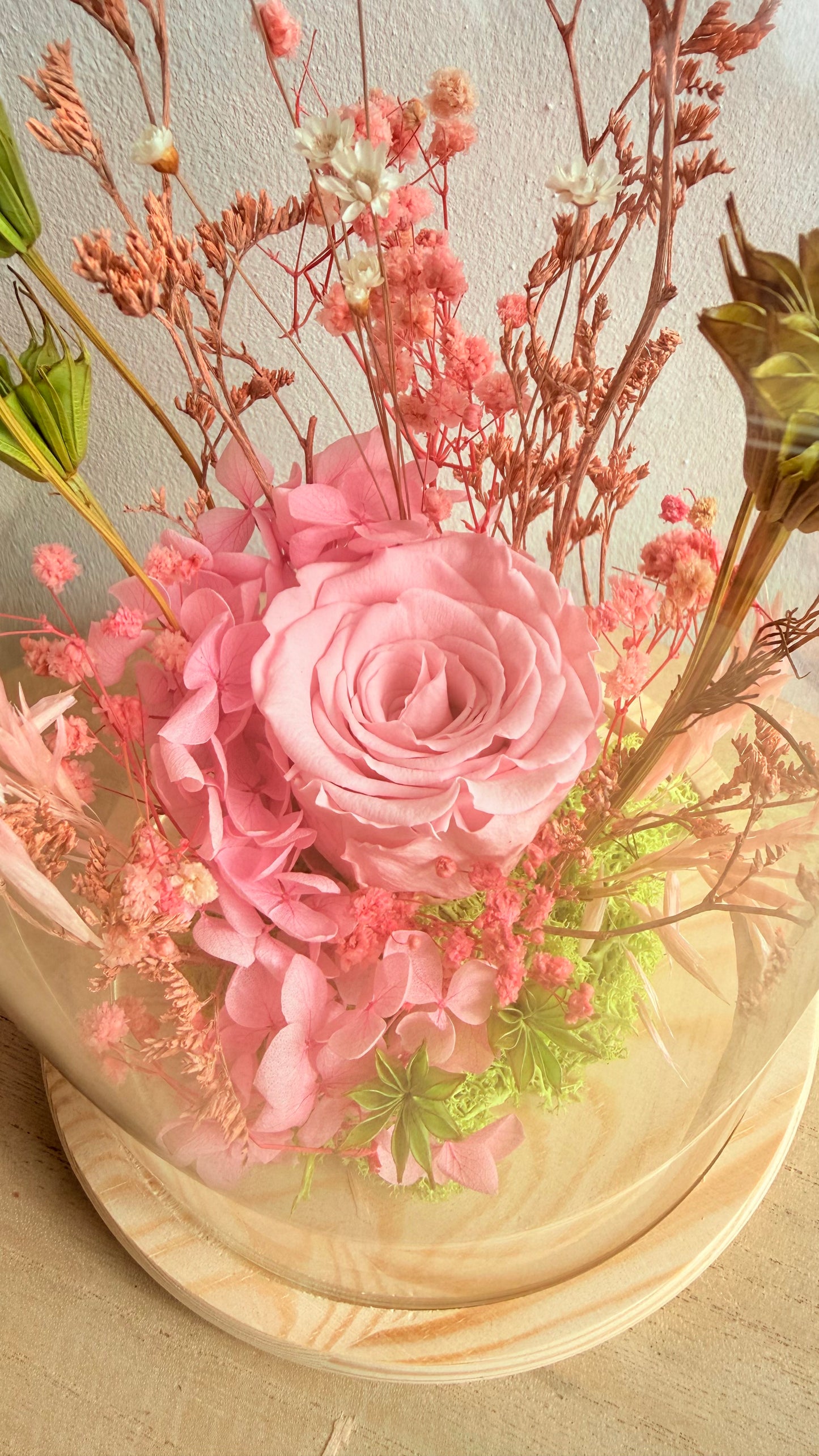 Maxi cloche Rose éternelle rose