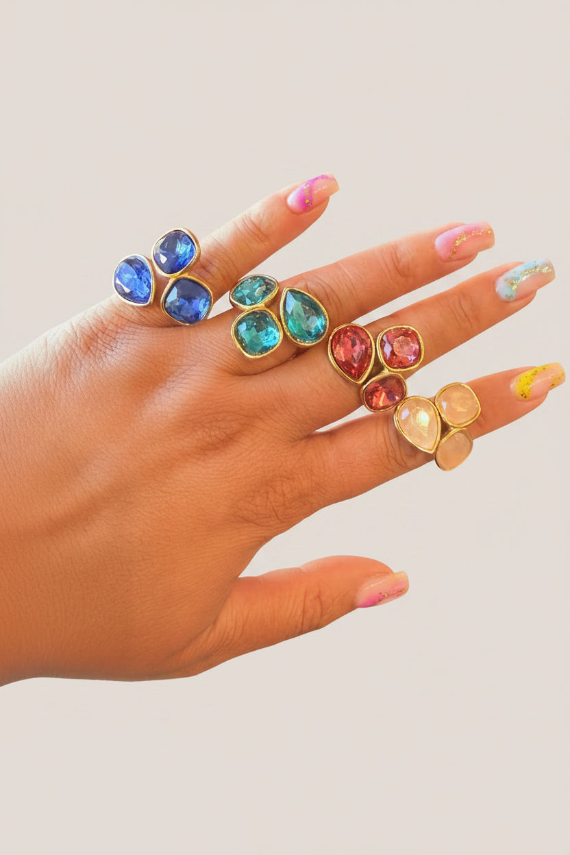 Bague Trio colorée