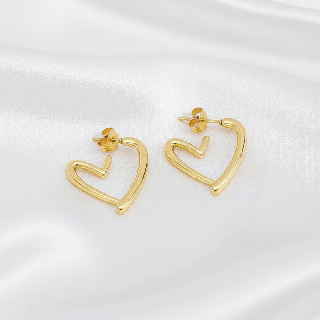Boucles d’oreilles cœur