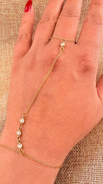 Chaîne de main strass