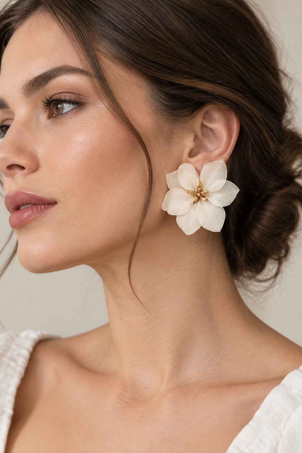 Boucles d’oreilles fleur XXL