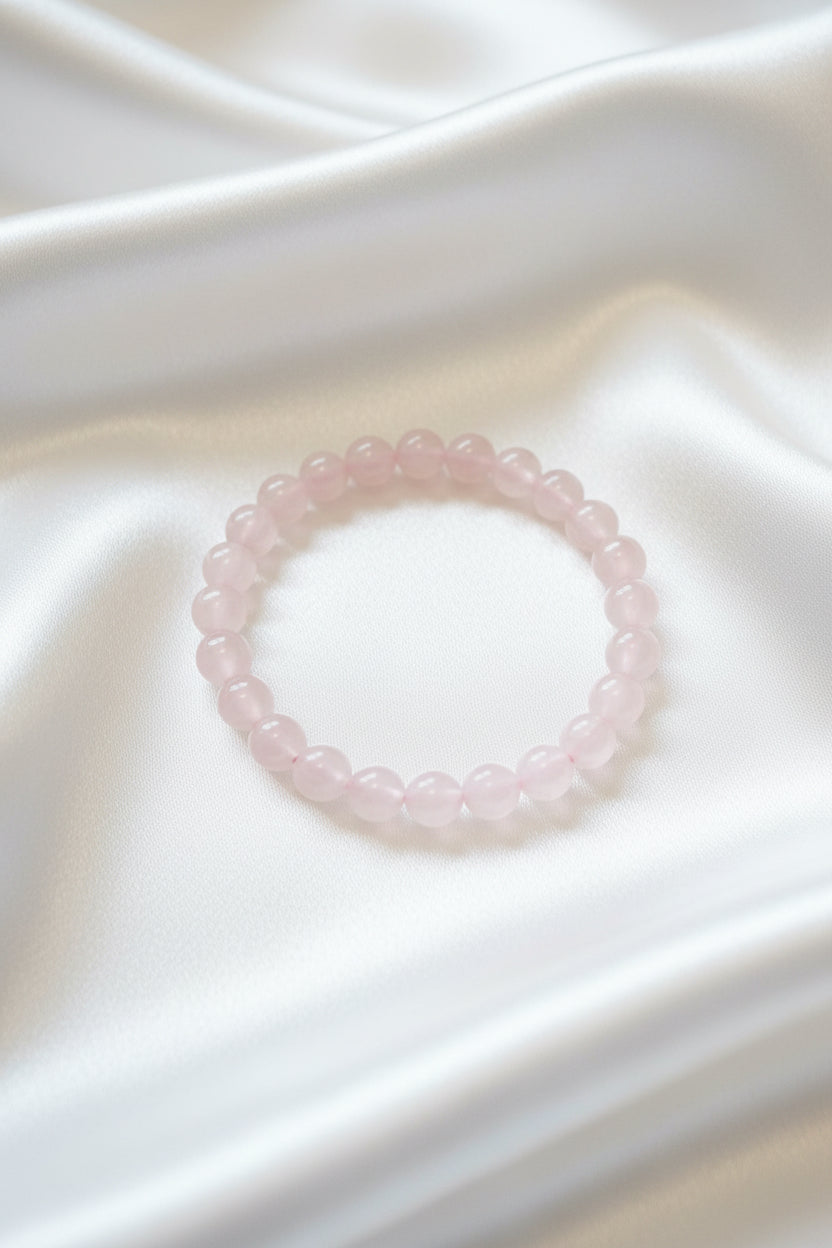 Bracelet boule - Quartz rose