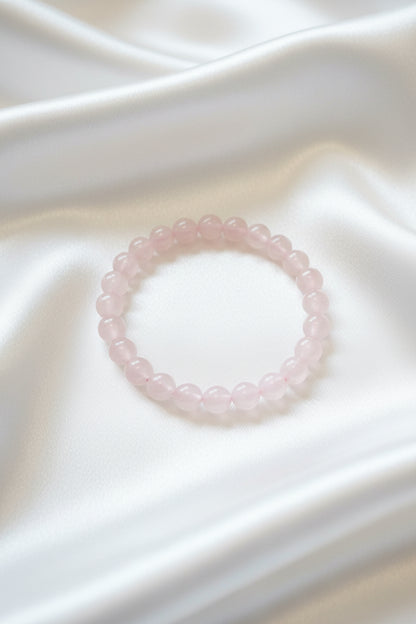 Bracelet boule - Quartz rose