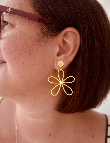 Boucles d’oreilles marguerite