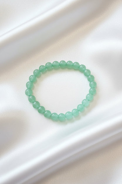 Bracelet boule -Aventurine verte