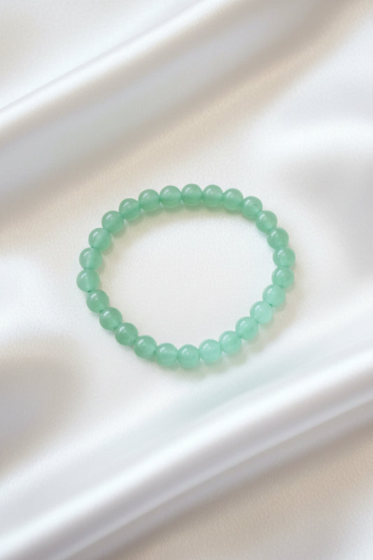 Bracelet boule -Aventurine verte