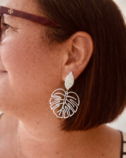 Boucles d’oreilles Monstera