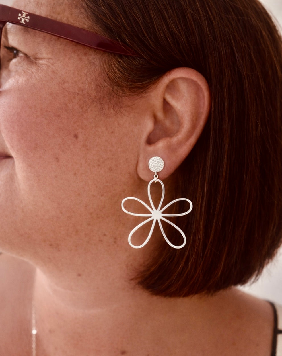 Boucles d’oreilles marguerite