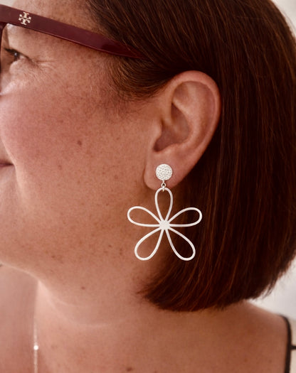 Boucles d’oreilles marguerite