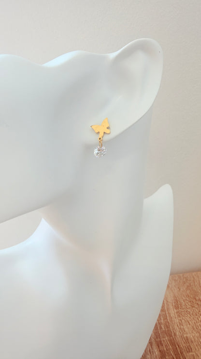 Boucles d’oreilles papillon