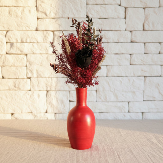Composition florale & vase en terre cuite