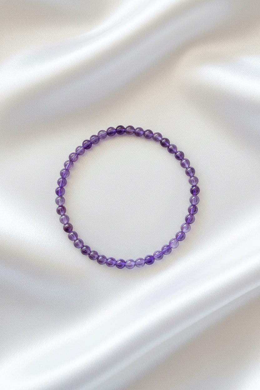 Bracelet boule -  Améthyste