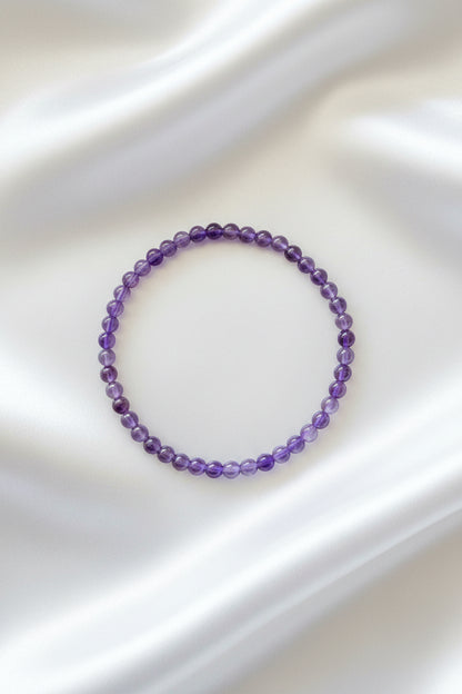 Bracelet boule -  Améthyste