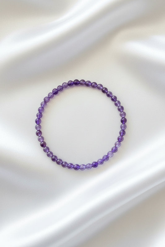 Bracelet boule -  Améthyste