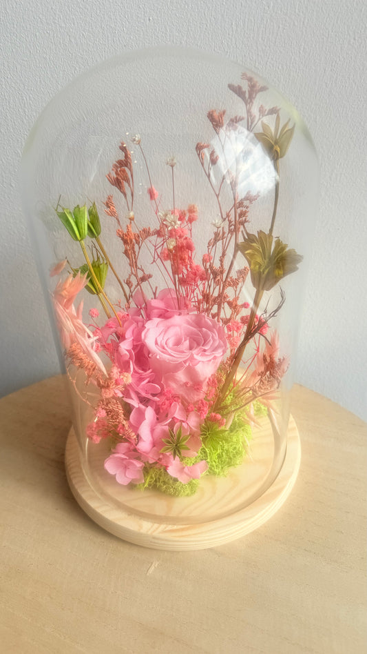 Maxi cloche Rose éternelle rose