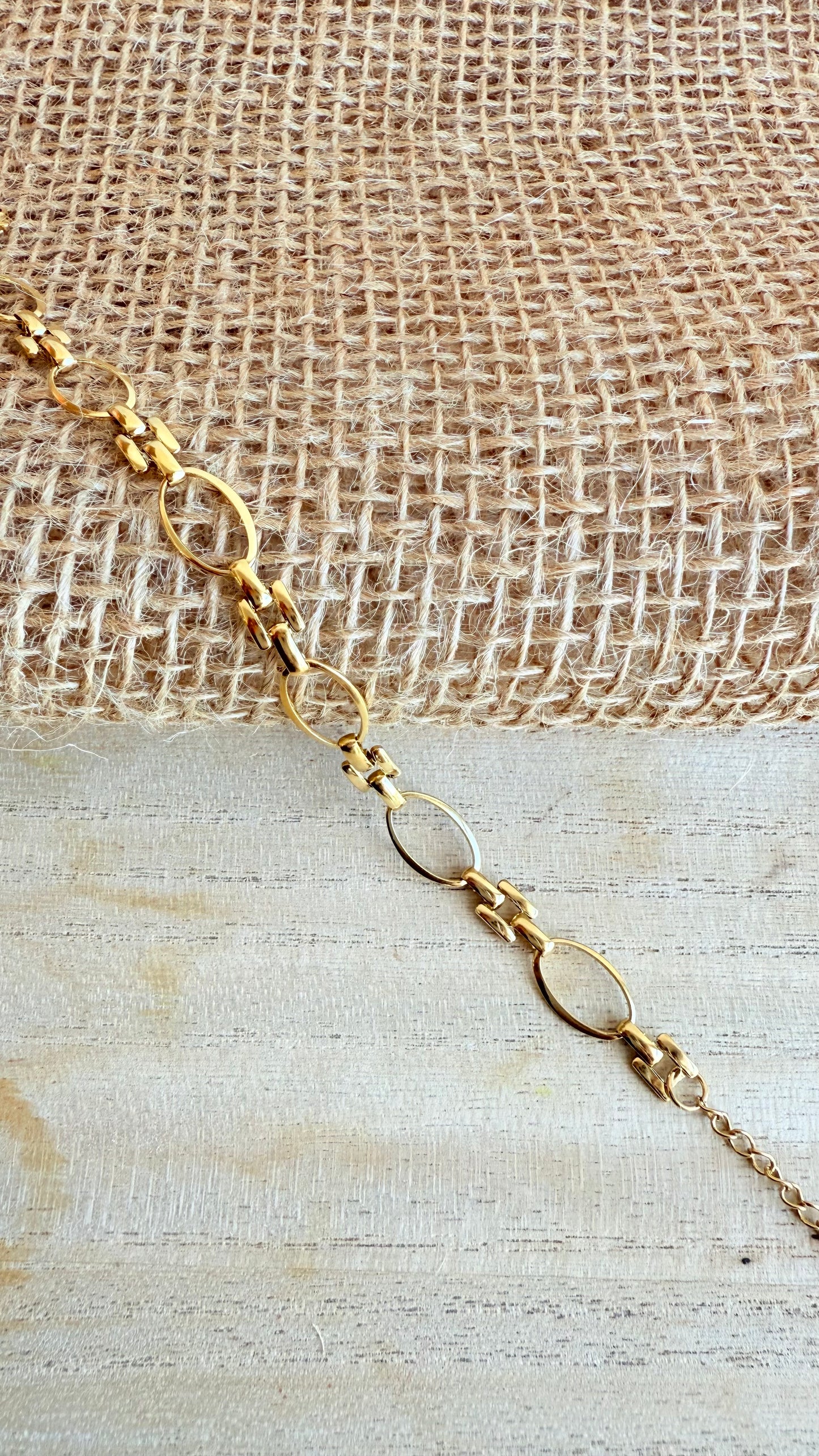 Bracelet à maillons ovales