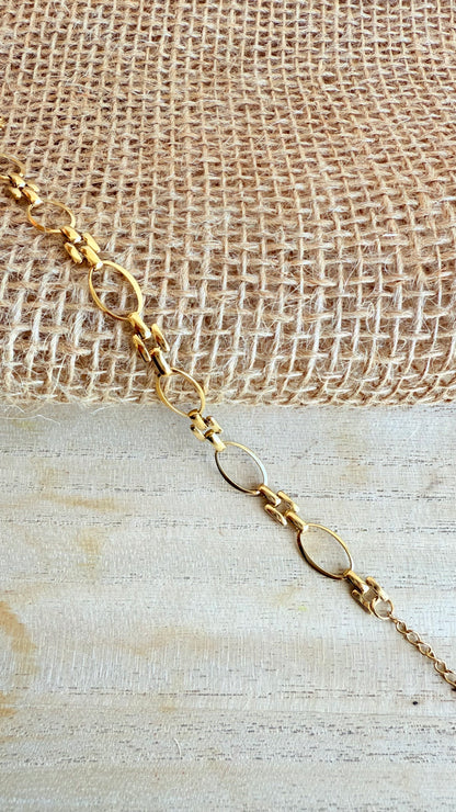 Bracelet à maillons ovales