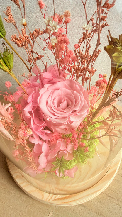 Maxi cloche Rose éternelle rose