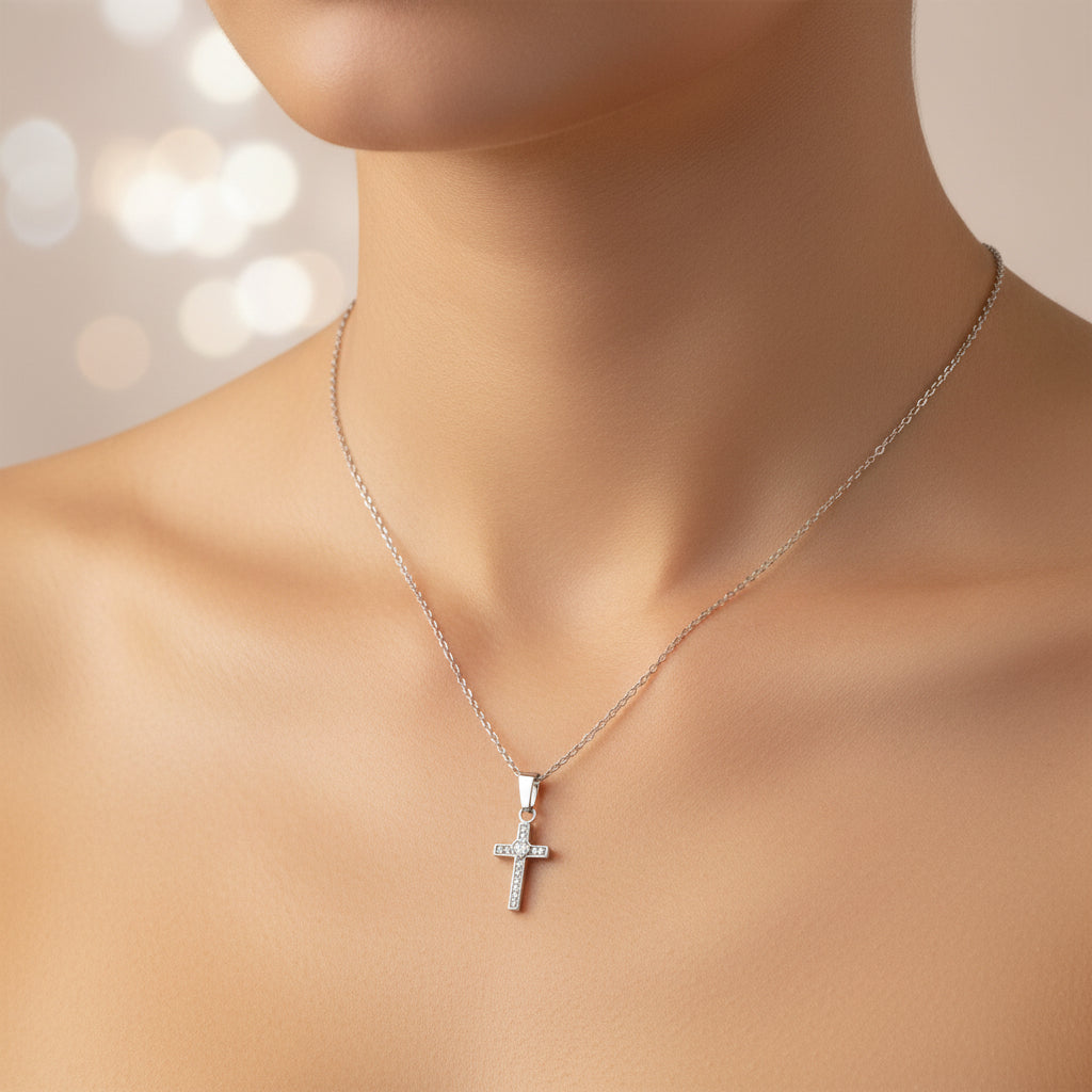 Collier Croix & Cœur