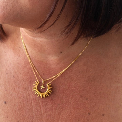 Collier soleil & étoile