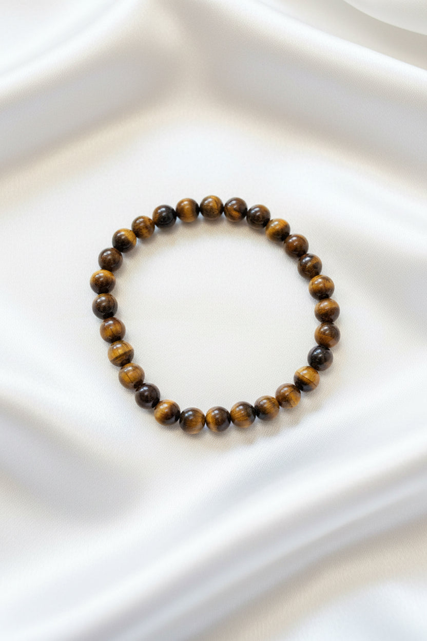 Bracelet boule - Œil de tigre
