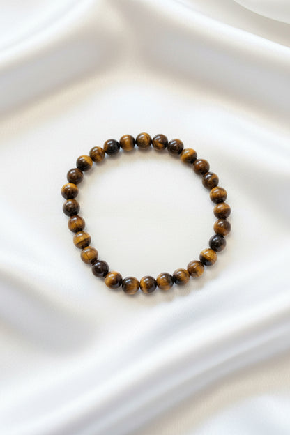 Bracelet boule - Œil de tigre