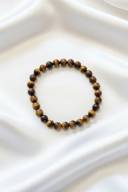 Bracelet boule - Œil de tigre