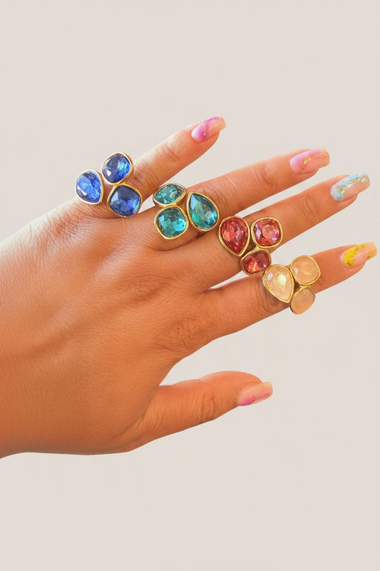 Bague Trio colorée