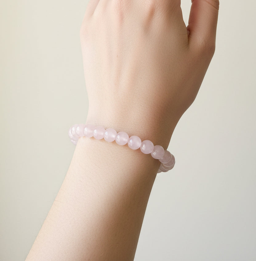 Bracelet boule - Quartz rose