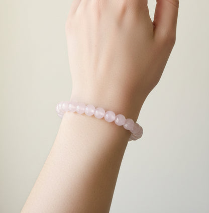 Bracelet boule - Quartz rose