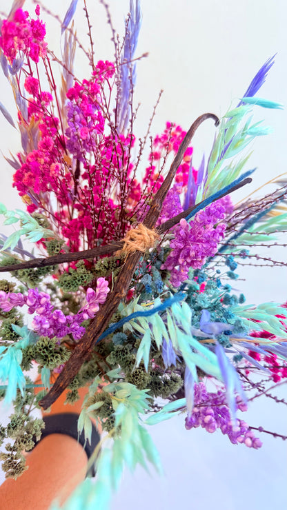 Bouquet Signature Vanillanne fleurs séchées éclat de couleurs
