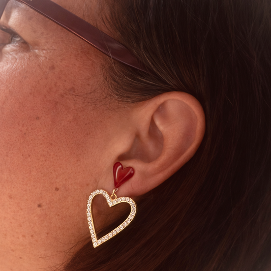 Boucles d’oreilles cœur