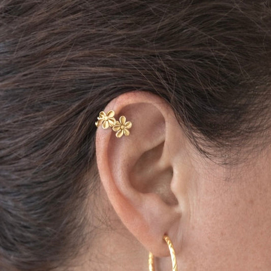 Ear cuff fleurs