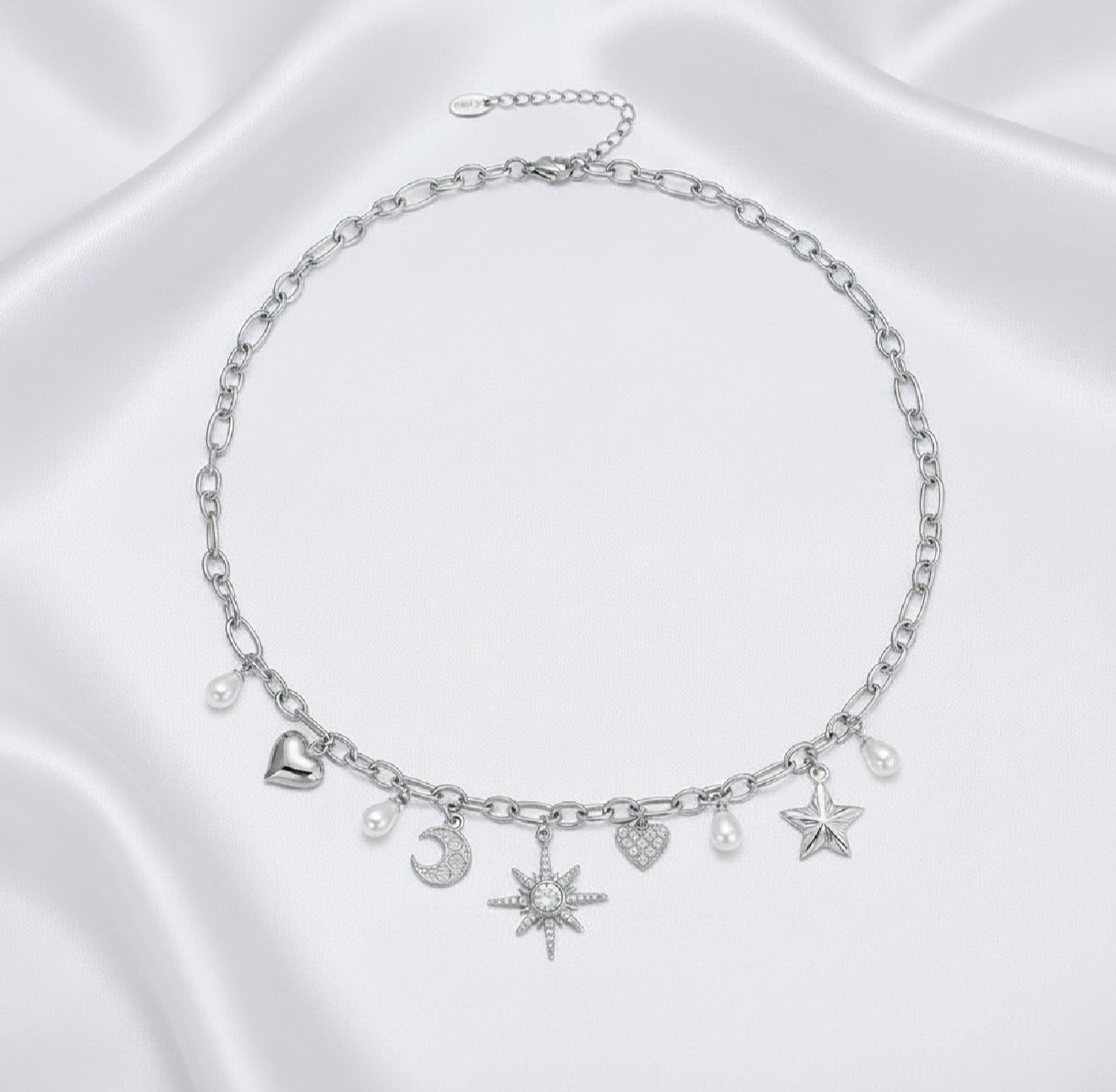 Collier & bracelet charms célestes