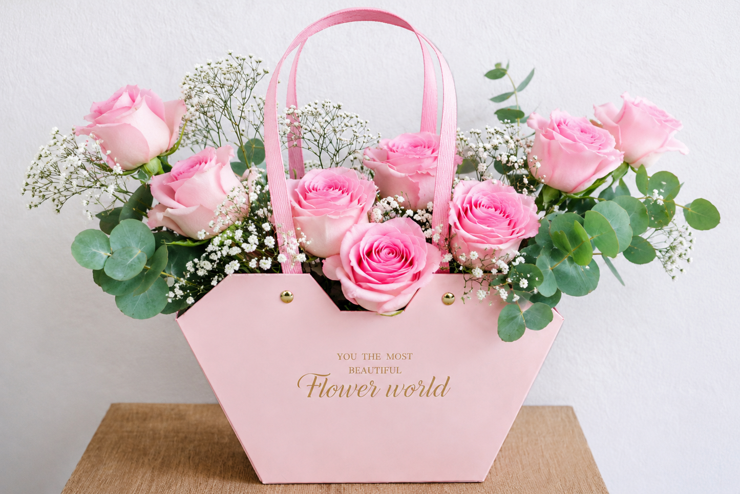 Composition florale en sac