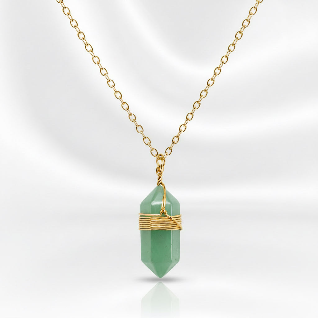 Collier pendentif en pierre naturelle