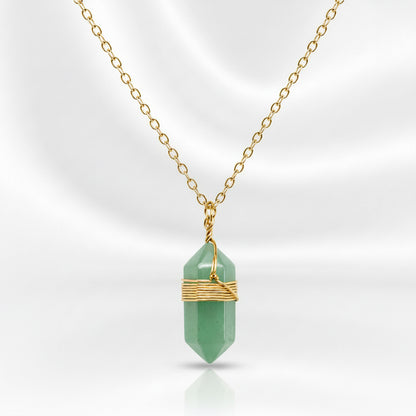 Collier pendentif en pierre naturelle