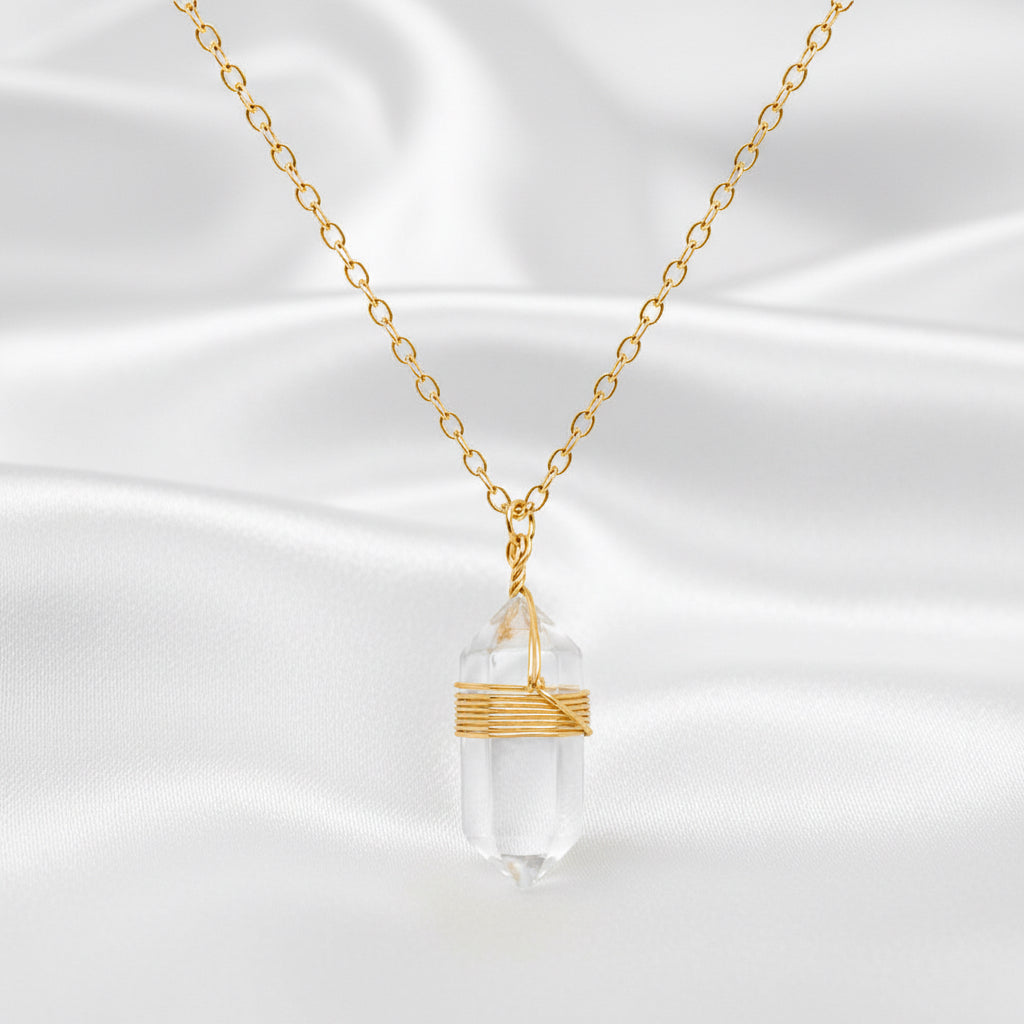 Collier pendentif en pierre naturelle