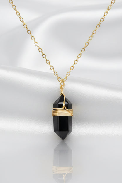 Collier pendentif en pierre naturelle