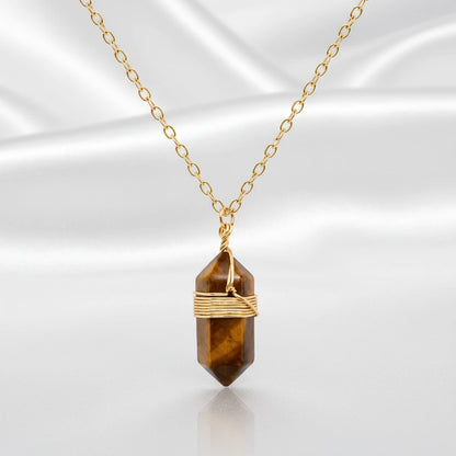 Collier pendentif en pierre naturelle