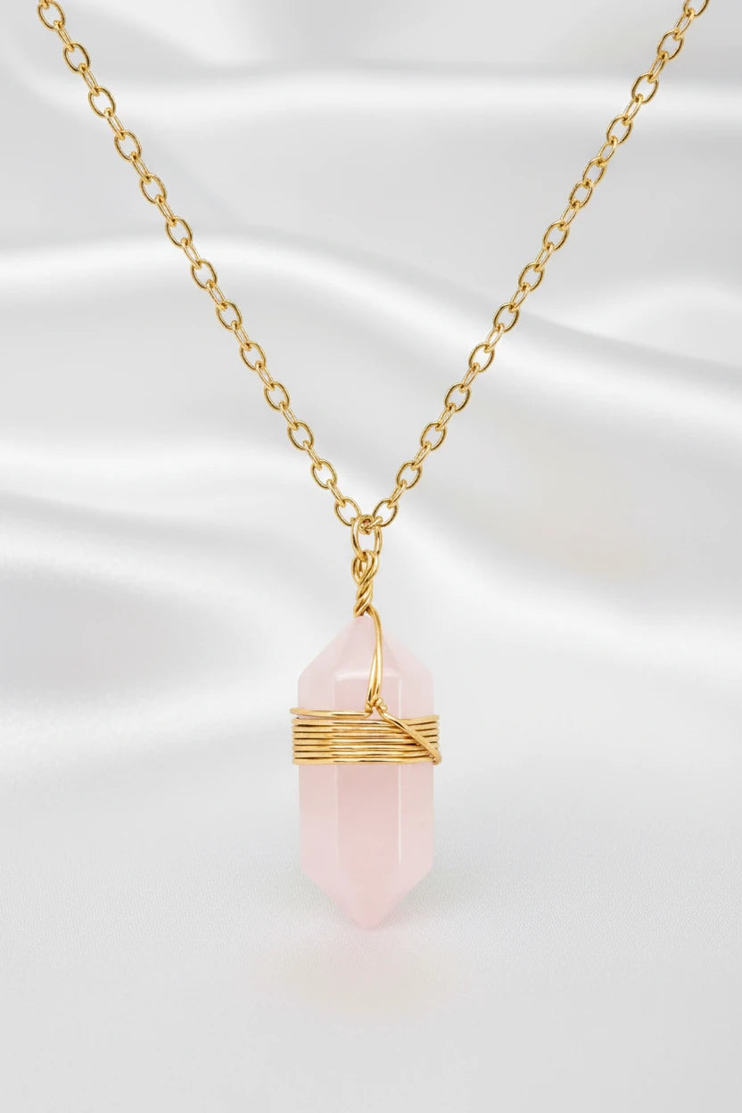 Collier pendentif en pierre naturelle