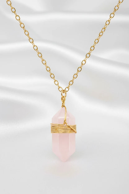 Collier pendentif en pierre naturelle