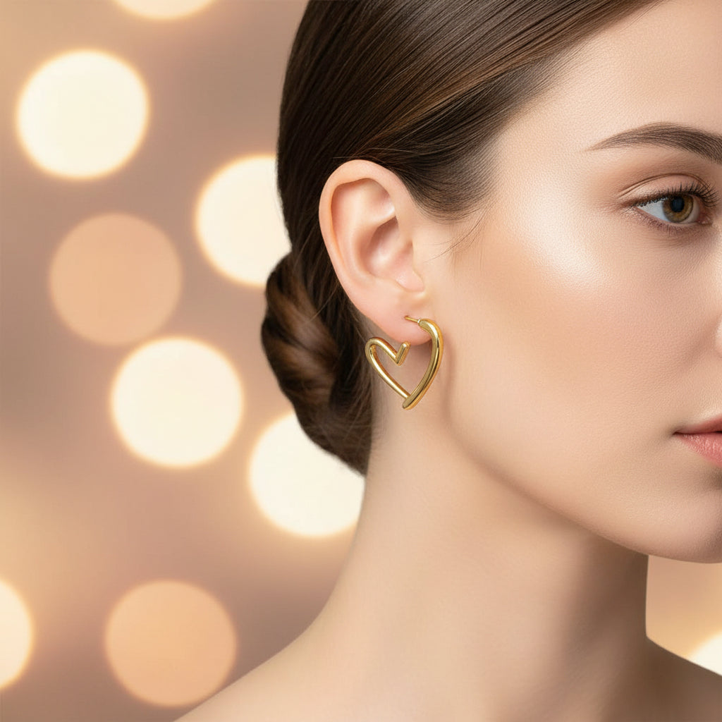 Boucles d’oreilles cœur