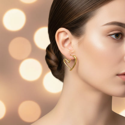 Boucles d’oreilles cœur