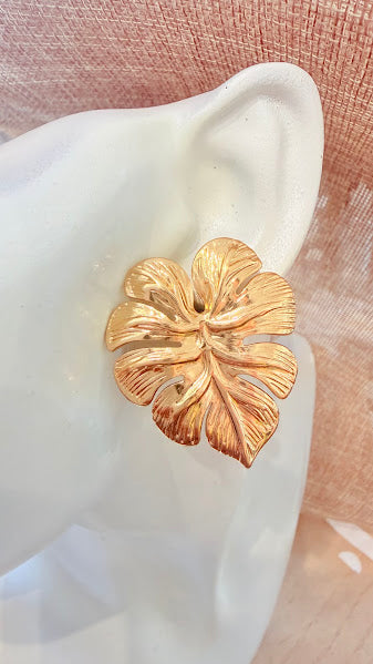 Boucles d'oreilles Monstera