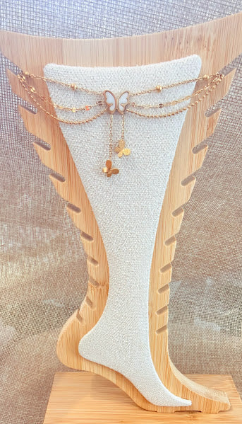 Chaîne de cheville papillon