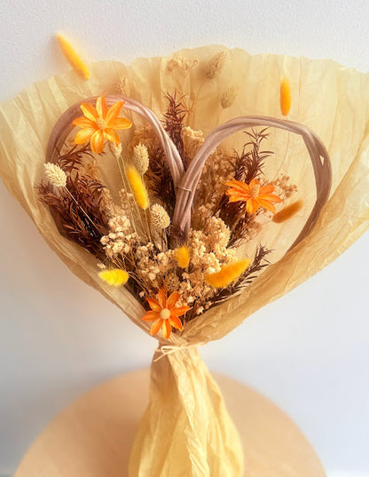 Bouquet structure cœur